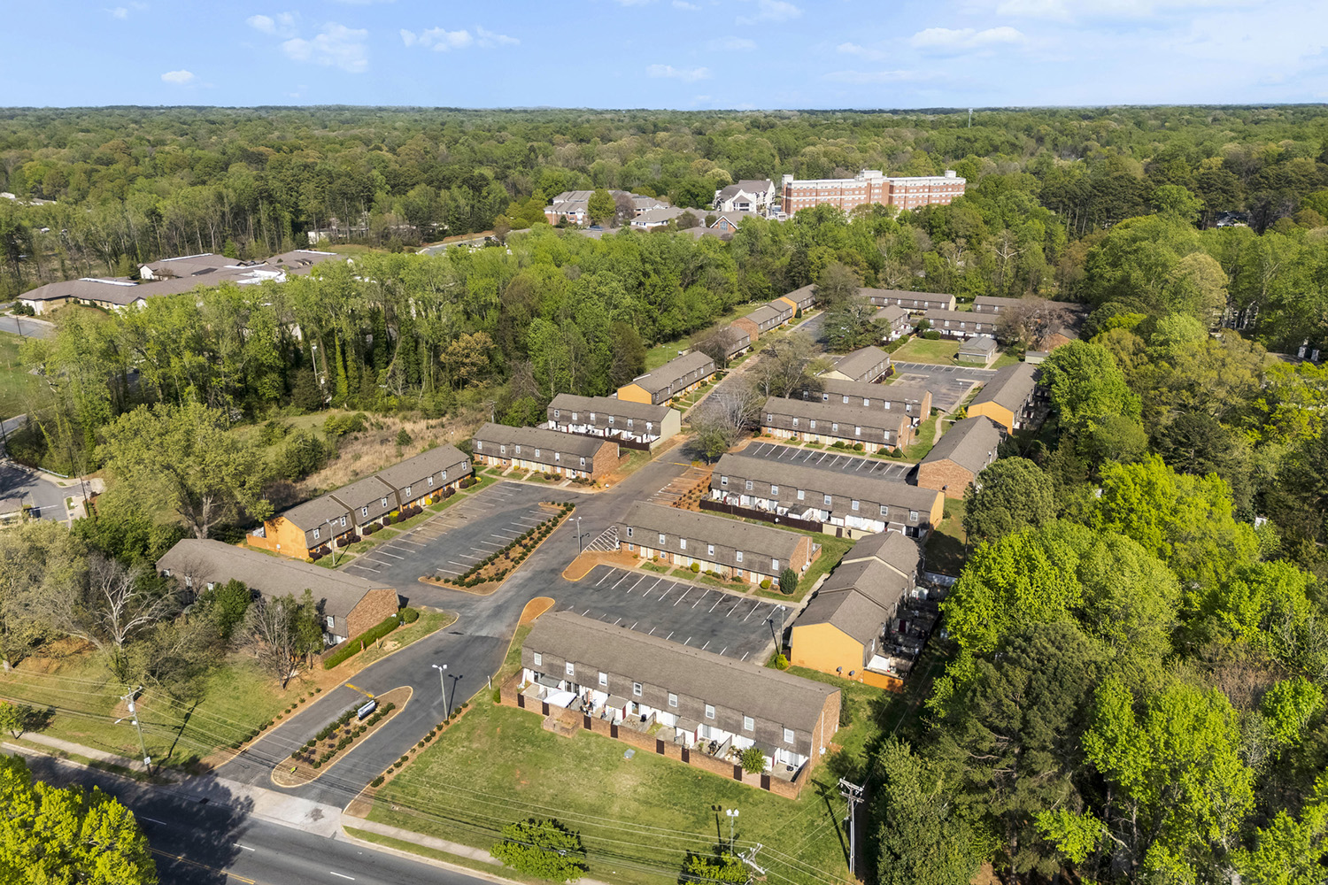 Townhomes of Ashbrook aerial view