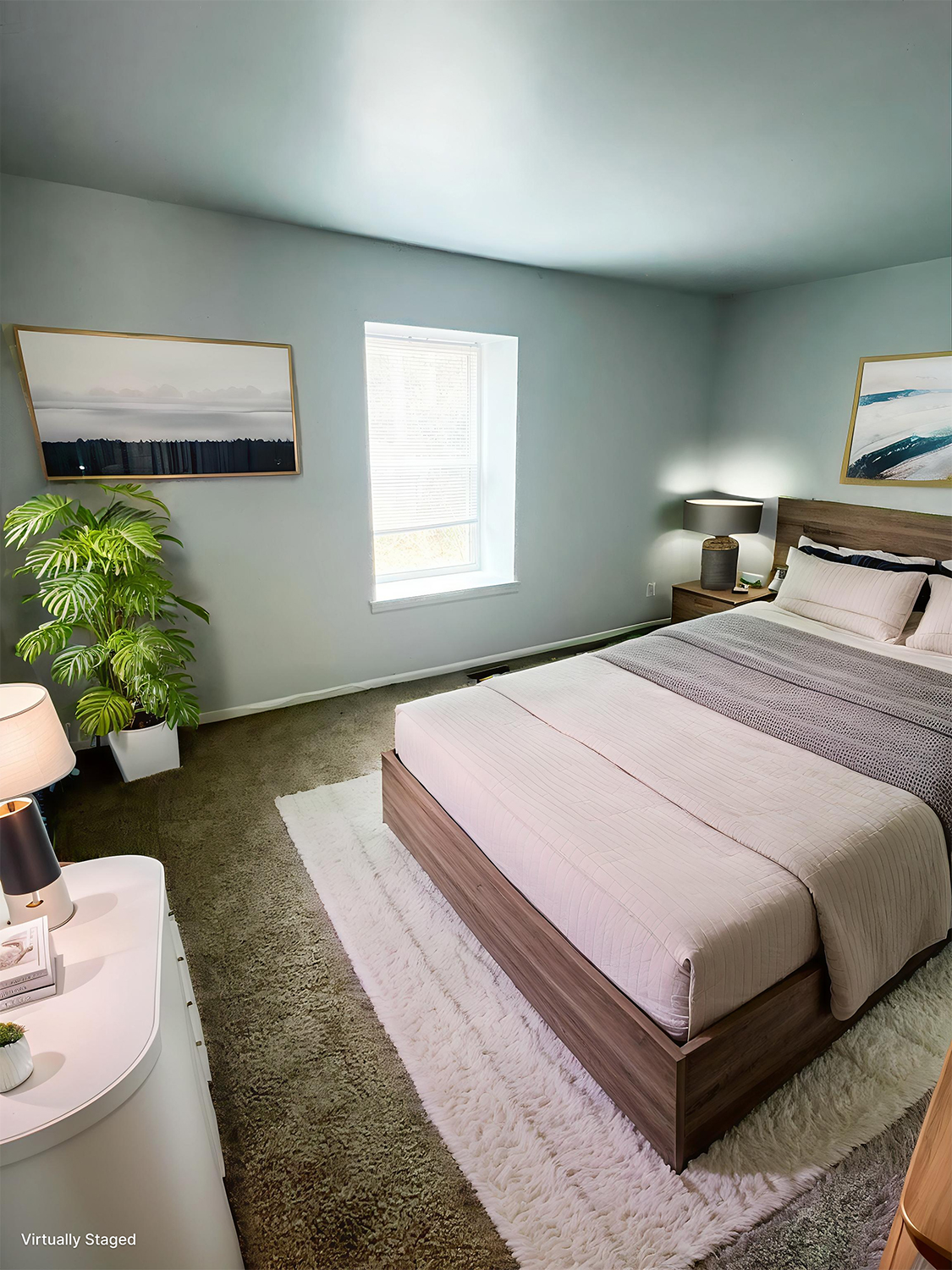 Townhomes of Ashbrook bedroom (staged)