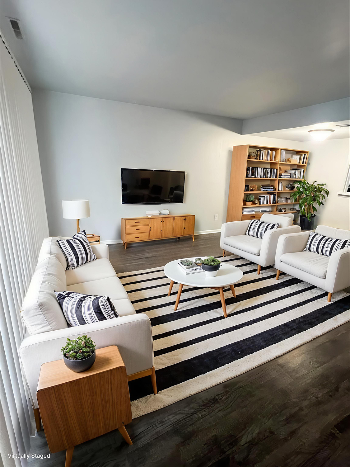 Townhomes of Ashbrook living room (staged)