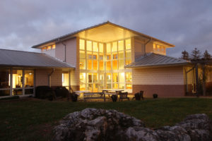 CHP corporate headquarters at night