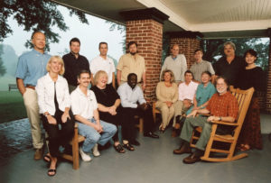 Staff retreat in the 1990s