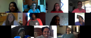Resident Services staff in virtual meeting