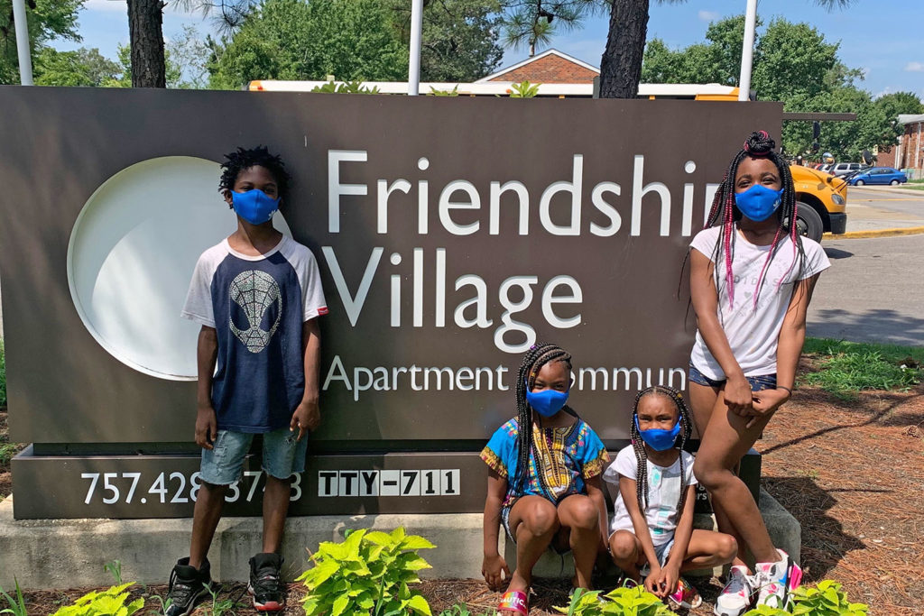 New masks at Friendship Village Apartments