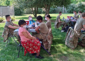 Vaccine clinic at Kippax Place Apartments