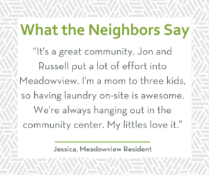 A quote from a Meadowview Resident