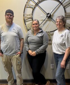 Adam Payne, Kirsten Wilburn, and Sheila Gist
