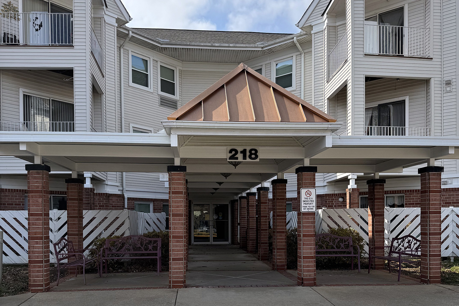 Front entrance at Mary Hardesty