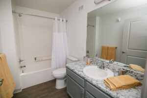 Bathroom in a unit at Townsquare at Dumfries