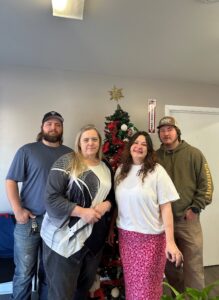 Caleb Mollett, Terri Brown, Tammy Halsey, and Tyler Henley