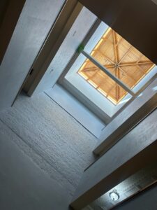 Atrium ceiling inside of Bluegrass Apartments