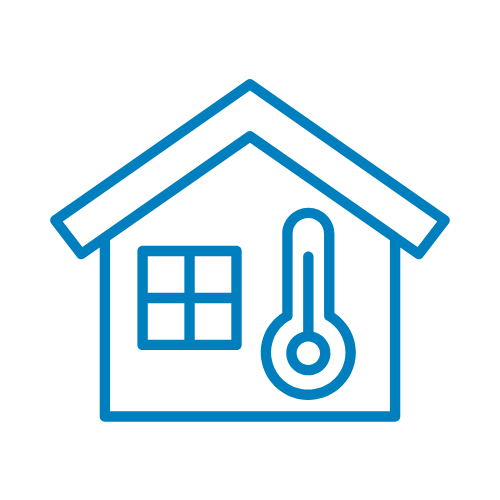 Icon representing weatherization services